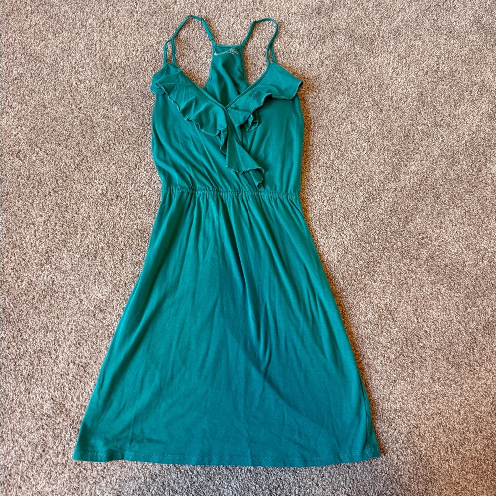 Victoria Secret Bra Too Teal Ruffle Dress